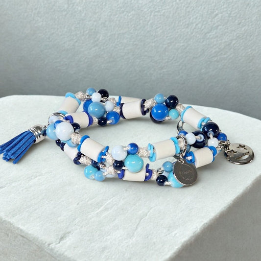 LivalaPip™ - Anti-tekenketting - 50 Shades Of Blue
