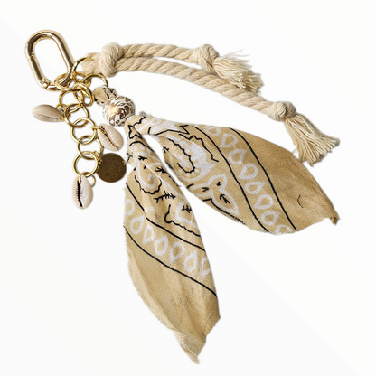 Liva.Jewelz ™ - Bandana Tas/Sleutel Hanger -  Ibiza Sand