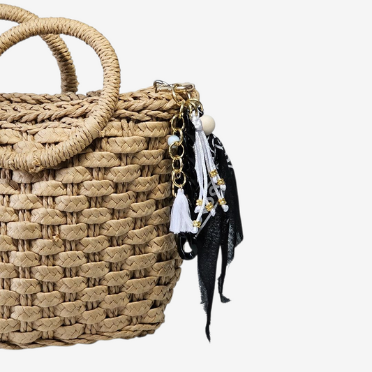 Liva.Jewelz ™ - Bandana Tas/Sleutel Hanger -  Ibiza Black