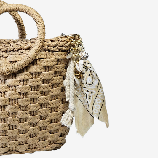 Liva.Jewelz ™ - Bandana Tas/Sleutel Hanger -  Ibiza Sand