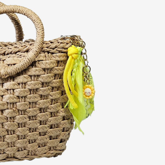Liva.Jewelz ™ - Bandana Tas/Sleutel Hanger -  Ibiza Neon Yellow