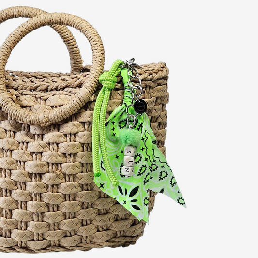 Liva.Jewelz ™ - Bandana Tas/Sleutel Hanger -  Ibiza Neon Green