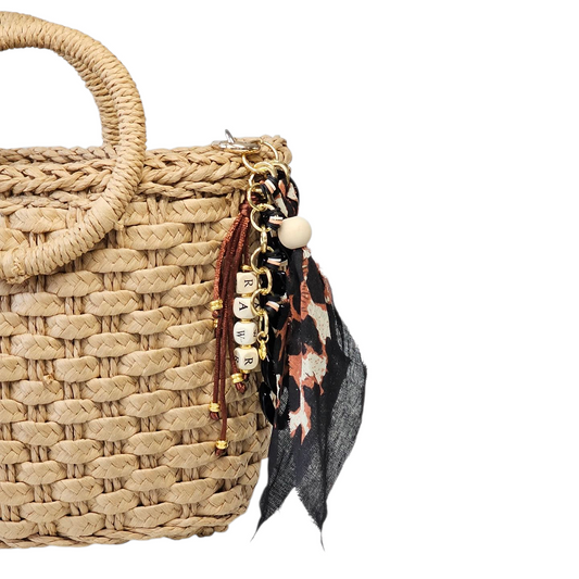 Liva.Jewelz ™ - Bandana Tas/Sleutel Hanger -  Ibiza Leopard