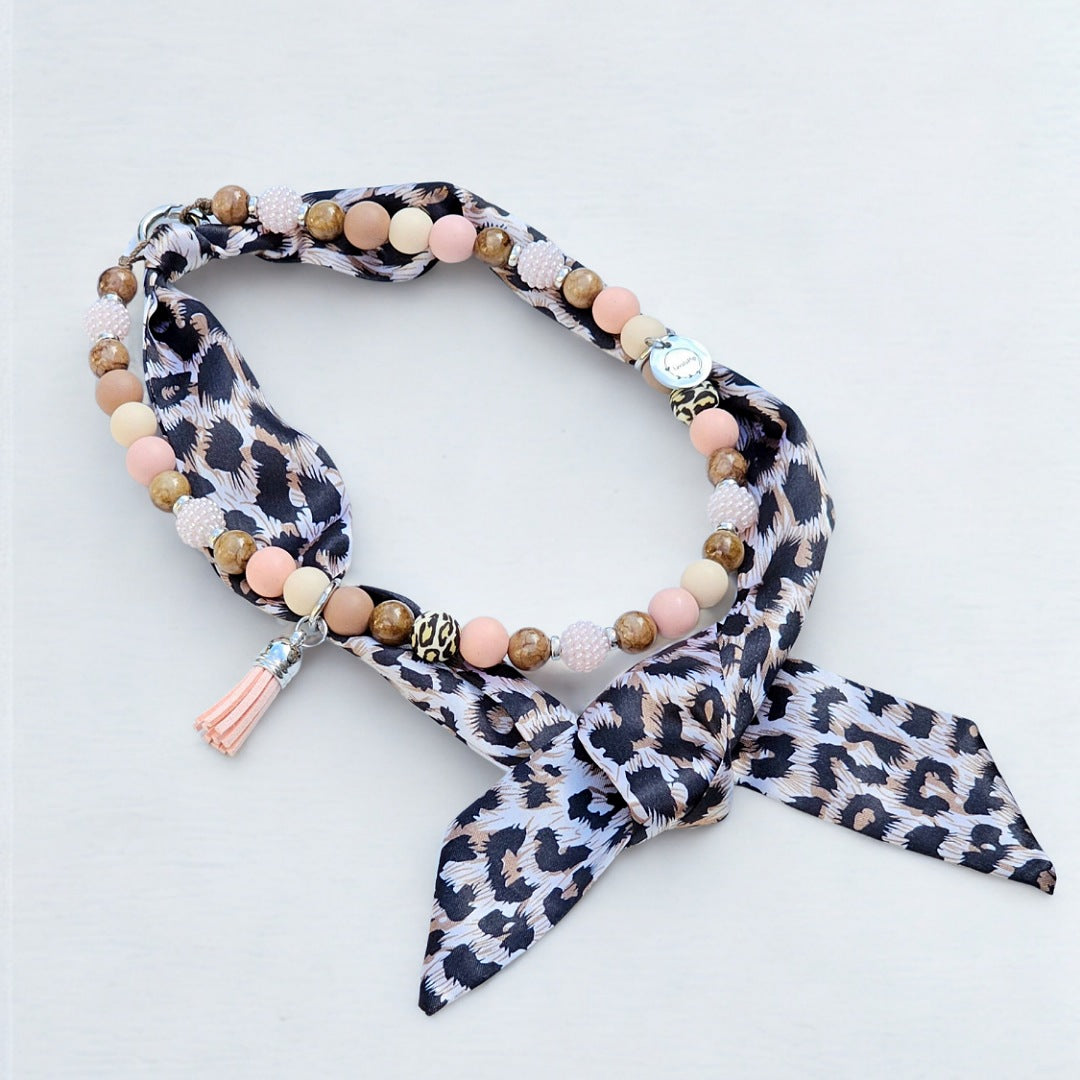 LivalaPip™ - Bandana Ketting - Leopard Whisper