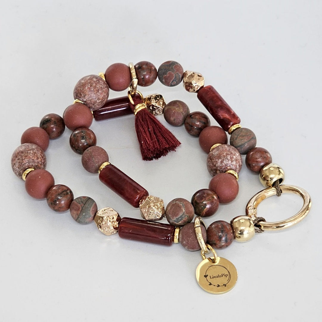 LivalaPip™ - Ketting  - Burgundy Love