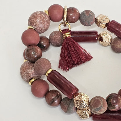 LivalaPip™ - Ketting  - Burgundy Love