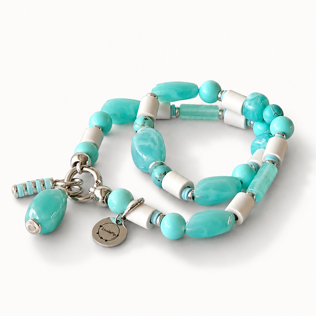 LivalaPip™ - Anti-tekenketting - Turquoise Muse
