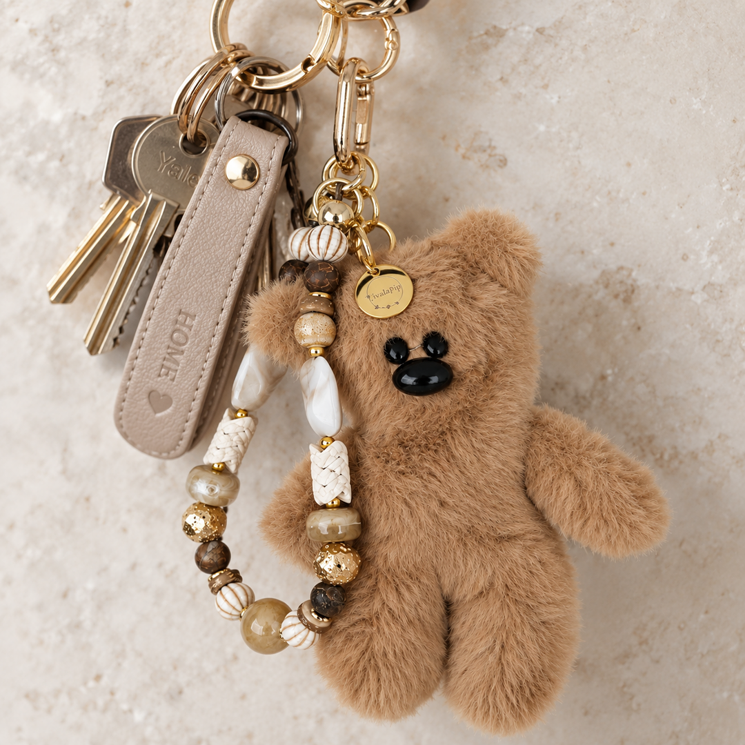 Liva.Jewelz ™ - Tas/Sleutel Hanger - Teddy Chic