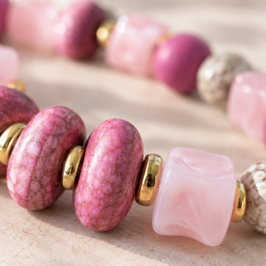 LivalaPip™ - Ketting  - Magenta Stone