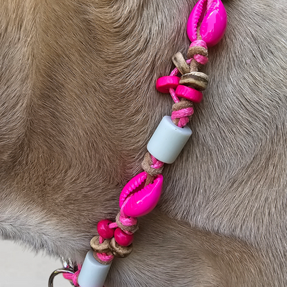 LivalaPip™ - Anti-tekenketting - Schelpen Neon Pink