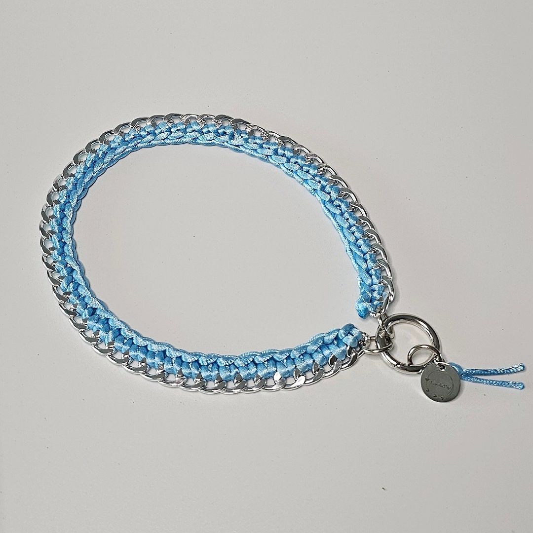 LivalaPip™ - Ketting - Schakel - Metal Light Blue