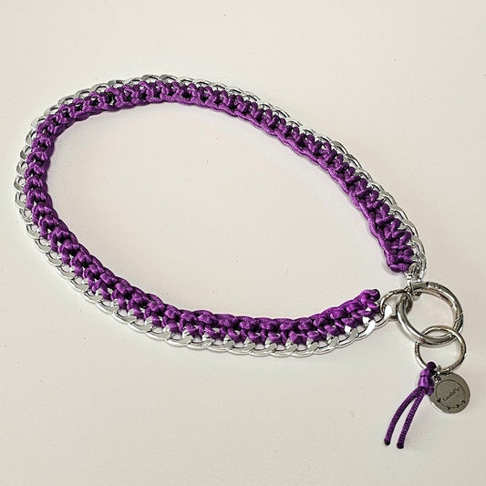 LivalaPip™ - Ketting - Schakel - Metal Dark Purple