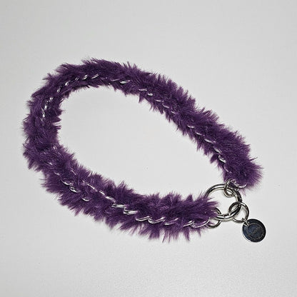 LivalaPip™ - Ketting - Schakel - Metal Fluffy Purple