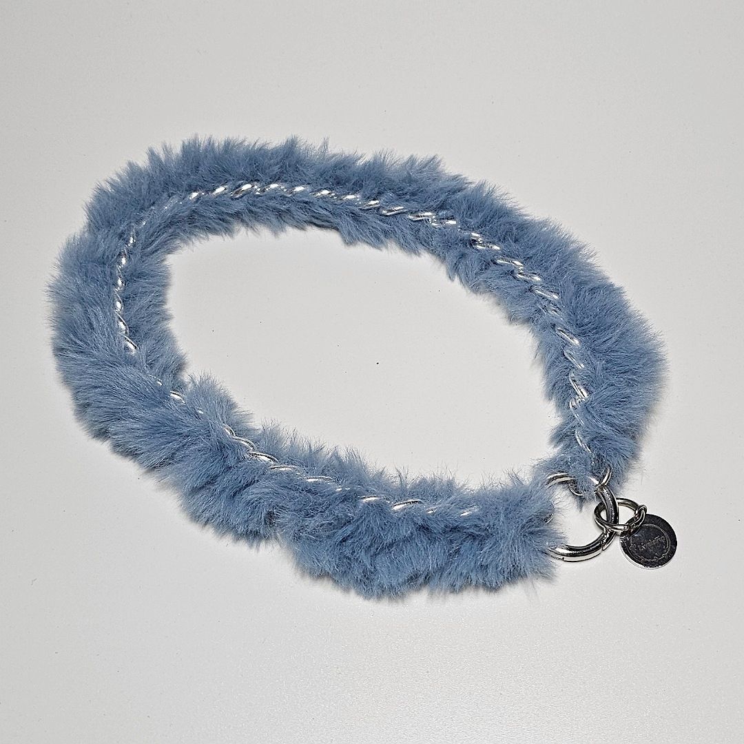 LivalaPip™ - Ketting - Schakel - Metal Fluffy Ice Blue