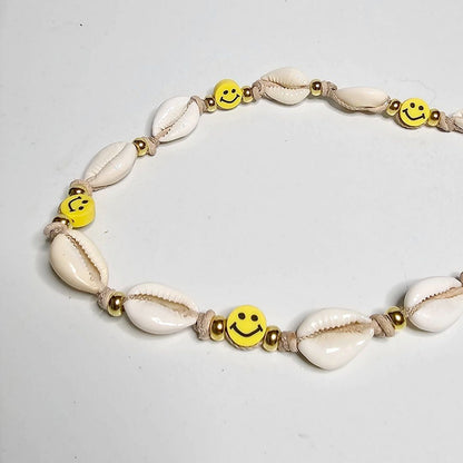 LivalaPip™ - Ketting - Schelpen Smiley