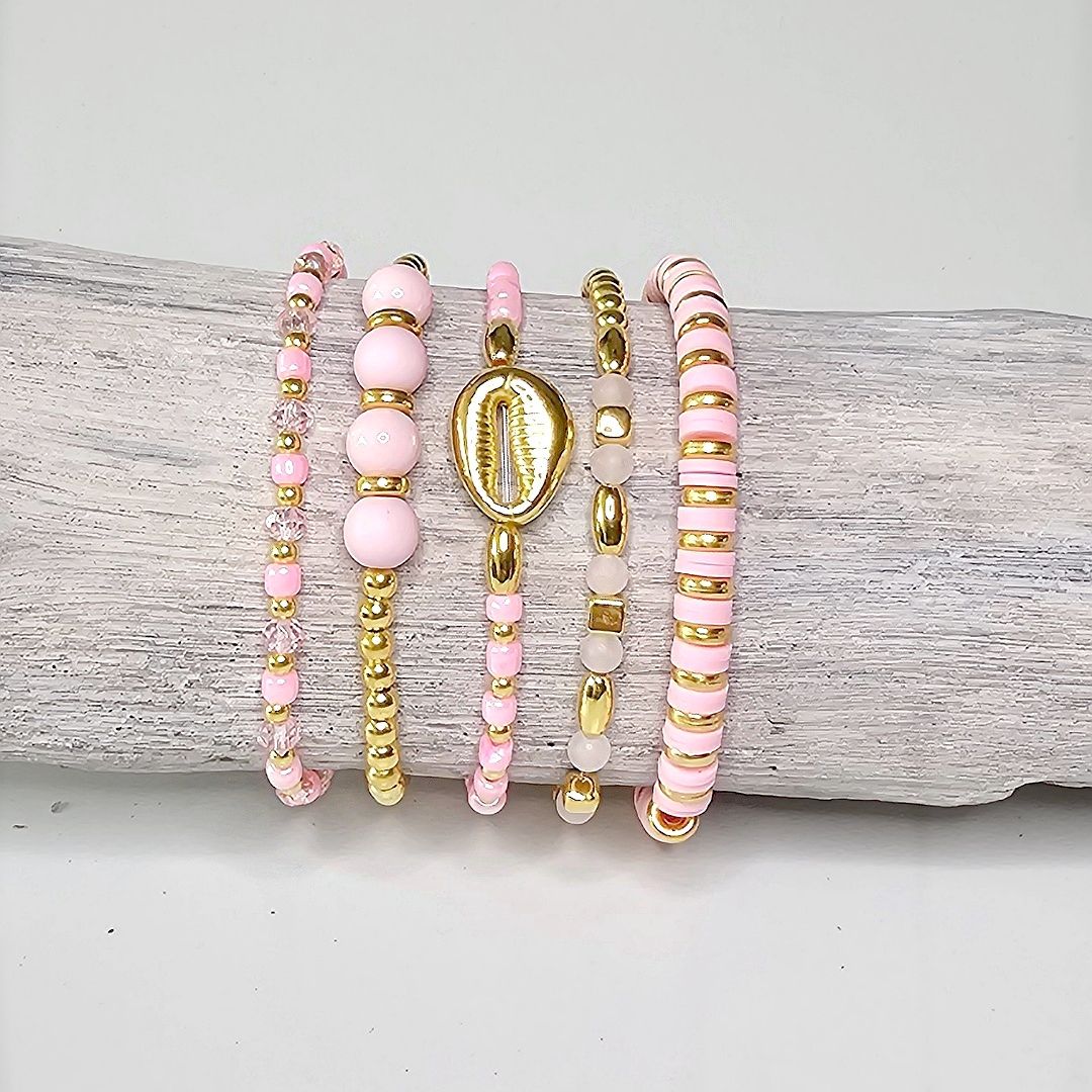 Liva.Jewelz™ - Armbanden set - Pretty In Pink