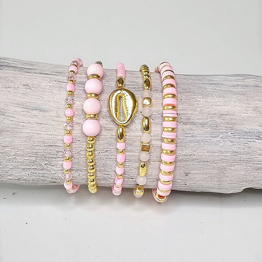 Liva.Jewelz™ - Armbanden set - Pretty In Pink