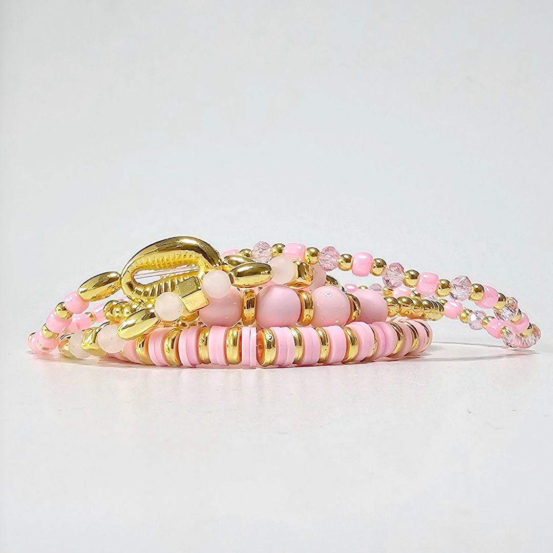 Liva.Jewelz™ - Armbanden set - Pretty In Pink