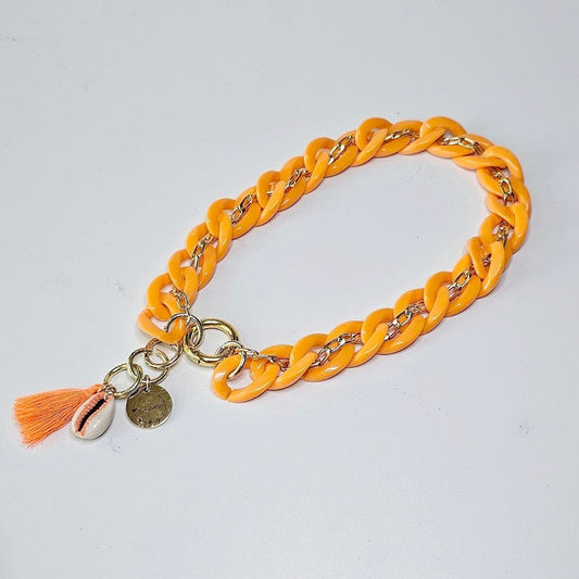 LivalaPip™ - ID Collar - Schakel - Orange Crush