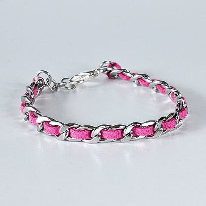 Liva.Jewelz™ - Armbanden - Steel Fuchsia