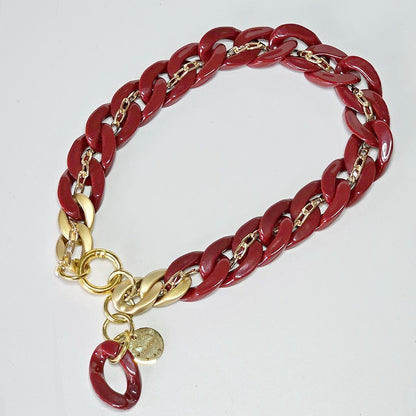 LivalaPip™ - Ketting - Schakel - Merlot Red