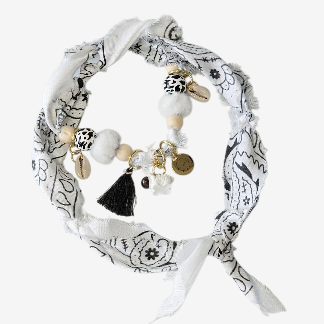 LivalaPip™ - Bandana Ketting - Ibiza White