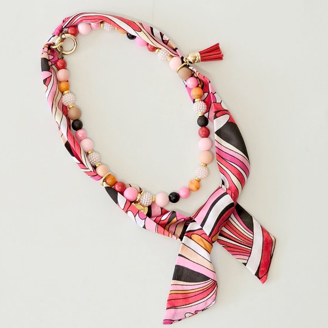 LivalaPip™ - Bandana Ketting -Gypsy Pink