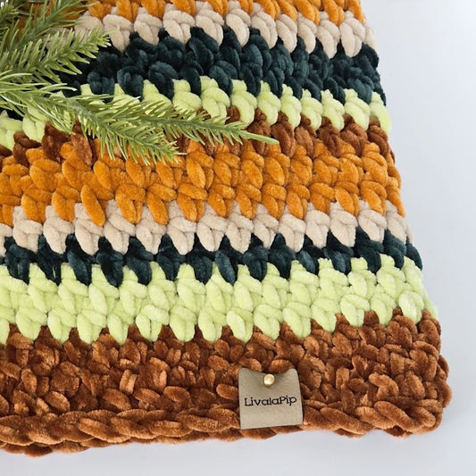 LivalaPip™ - Col sjaal Supersoft - Cozy Stripes