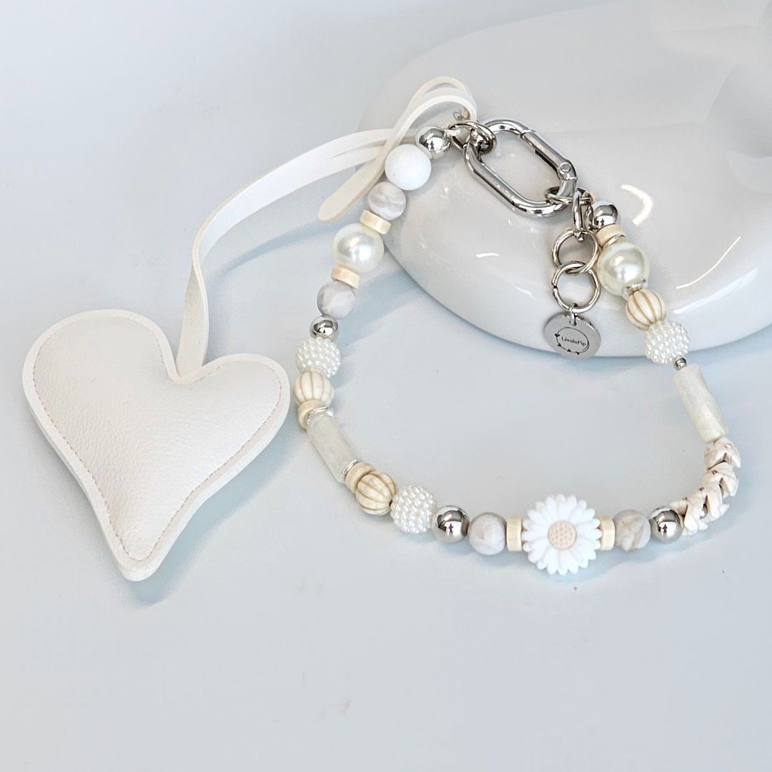 Liva.Jewelz ™ - Tas/Sleutel Hanger - White Heart