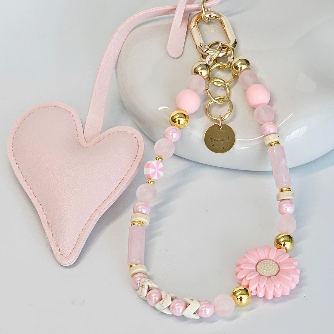 Liva.Jewelz ™ - Tas/Sleutel Hanger - Pink Heart